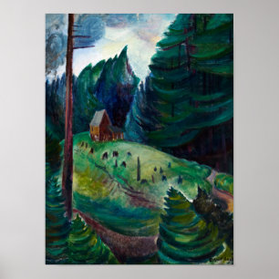 Póster House Near Woods, 1931 por Emily Carr