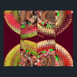 Póster House of Cards - Oriental Rainbow Colors<br><div class="desc">Unique Color Mania style by Naveen Joshi</div>
