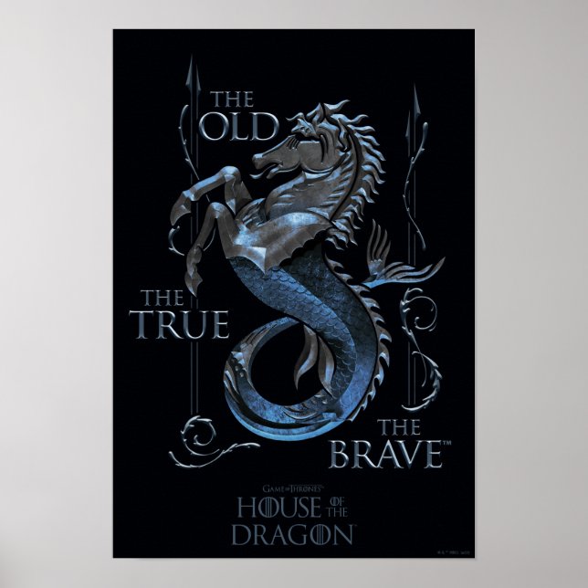 Póster HOUSE OF THE DRAGON | House Velaryon Sigil (Frente)