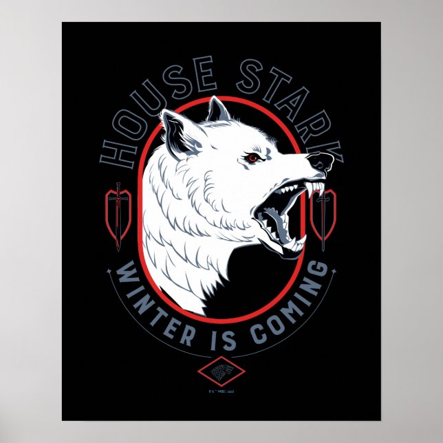 Póster House Stark - Winter Is Coming (Frente)