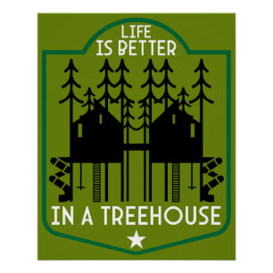 Póster House Treehouse