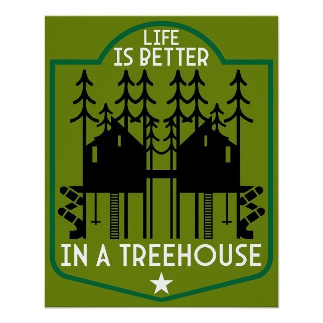 Póster House Treehouse (Anverso)
