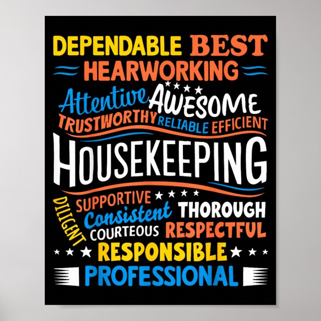 Póster Housekeeng Appreciation Environmental Services Wee (Frente)