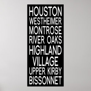Póster Houston   Tipografía