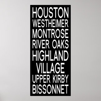 Póster Houston | Tipografía