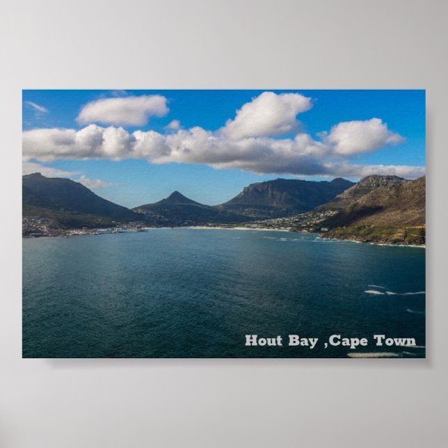 Póster Hout Bay. Ciudad del Cabo (Frente)
