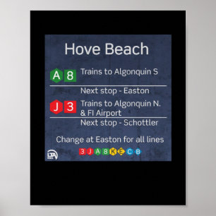 Póster Hove Beach - Metro Liberty City - Pegatina Gta Iv