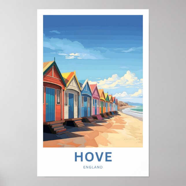 Póster Hove England Travel Print (Frente)