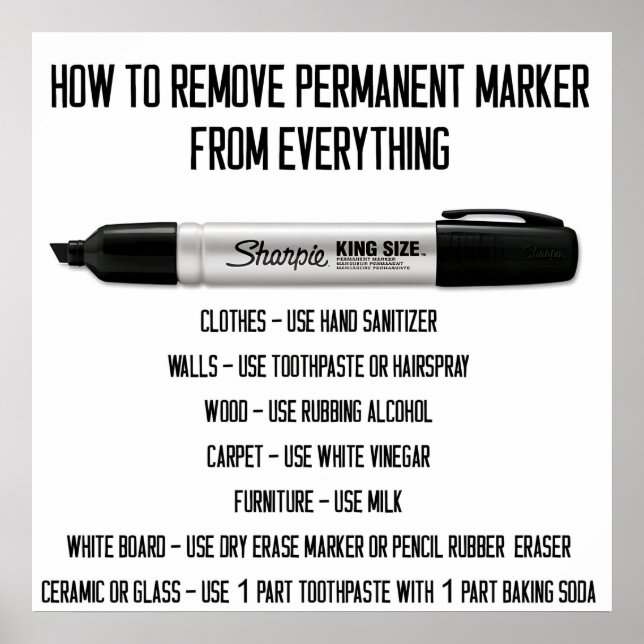 Póster How to Remove Permanent Marker From Everything  (Frente)