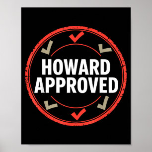 Póster Howard aprobó 