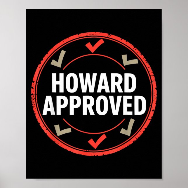 Póster Howard aprobó  (Frente)