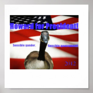 Póster Howard para el presidente 2012