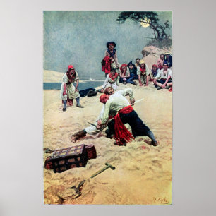 Póster Howard Pyle quien será el capitán