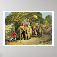 Howdah, Estado del Gobernador General, 1863 (cromo