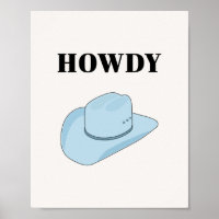Howdy Cowboy Gorra Baby Blue