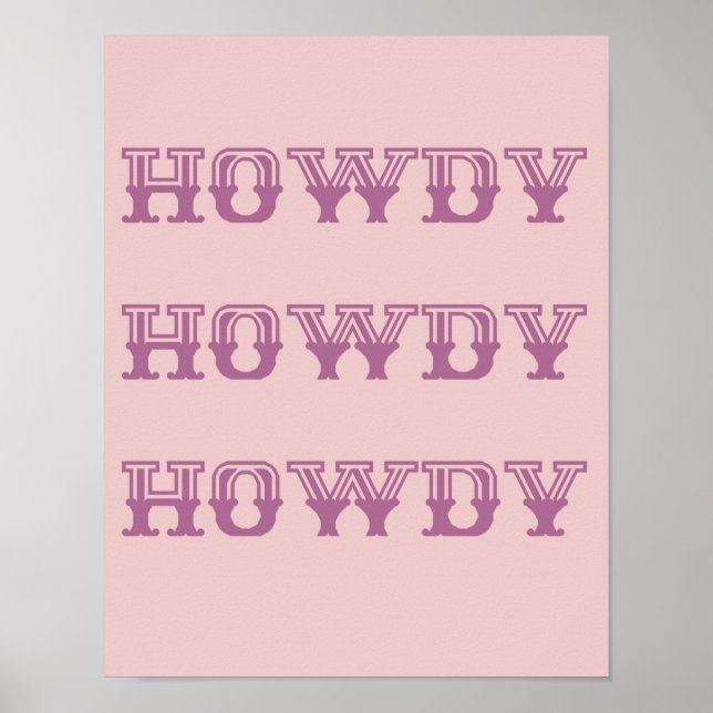 Póster Howdy poster (Frente)