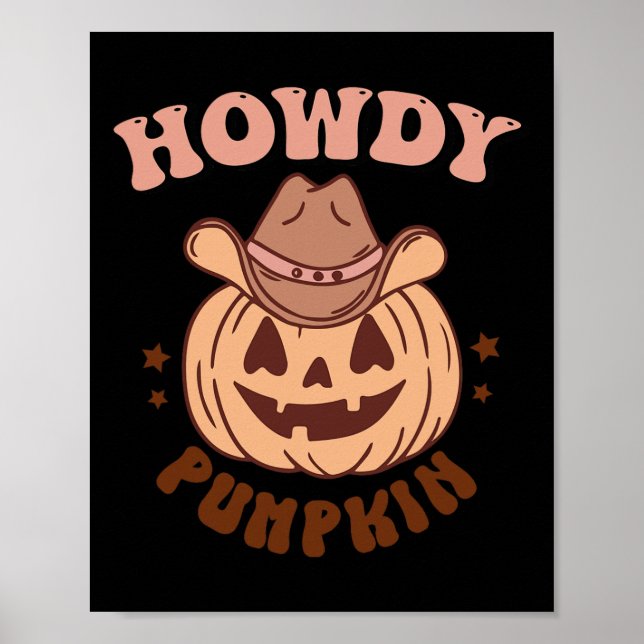 Póster Howdy Pumpkin (Frente)