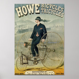 Póster Howe Bicicletas Tricyles