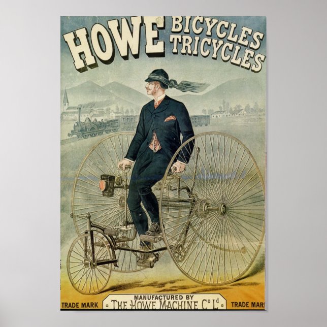 Póster Howe Bicicletas Tricyles (Frente)