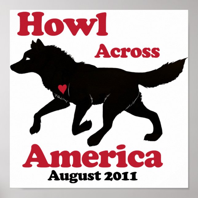 Póster Howl Across America Poster (Frente)
