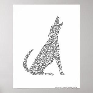 Póster HOWLING DOG de NICHOLAS_COPYRIGHT_..