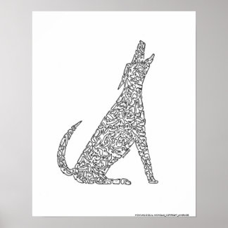 Póster HOWLING DOG de NICHOLAS_COPYRIGHT_..