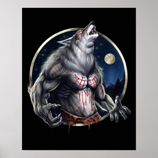 Póster Howling Werewolf (Frente)