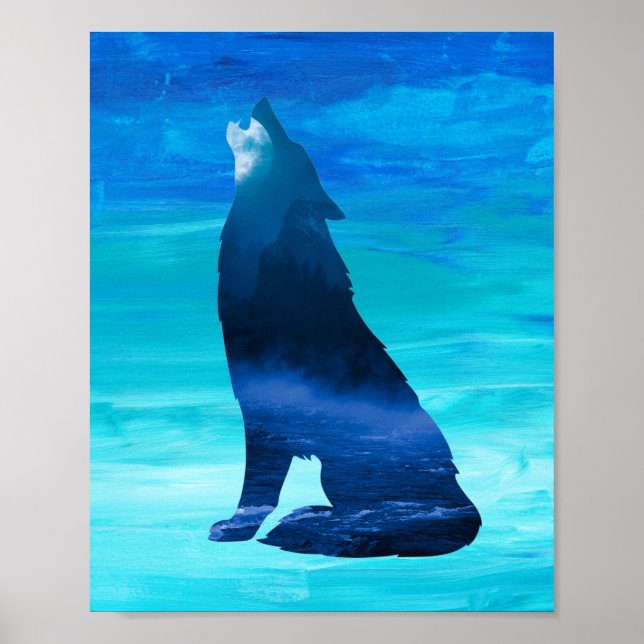 Póster Howling Wolf para Wolf Lovers (Frente)