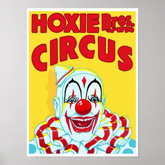 Póster Hoxie Bros. Circo (Frente)