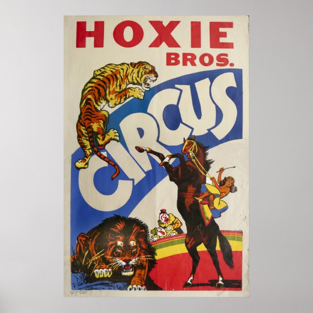 Póster Hoxie Bros. Circo (Frente)