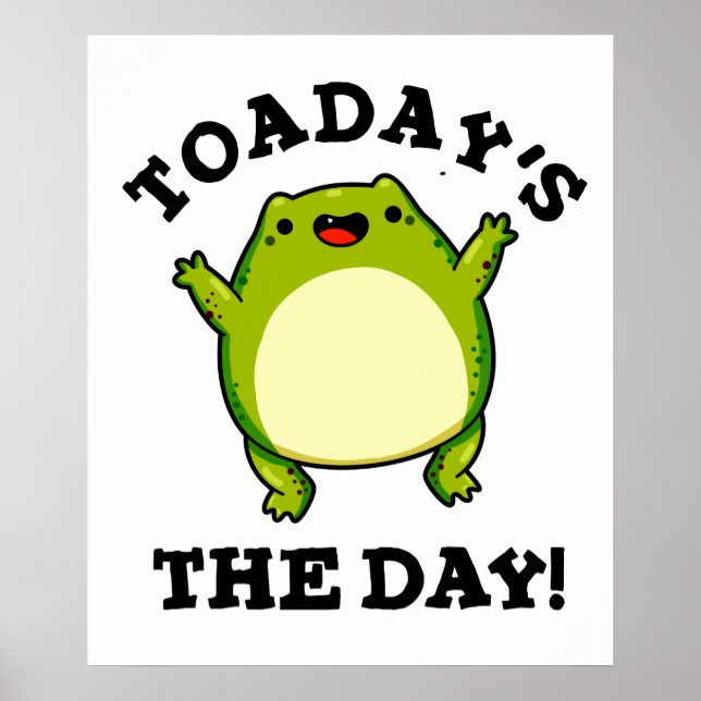 Póster Hoy, el día gracioso de Toad Pun (Frente)
