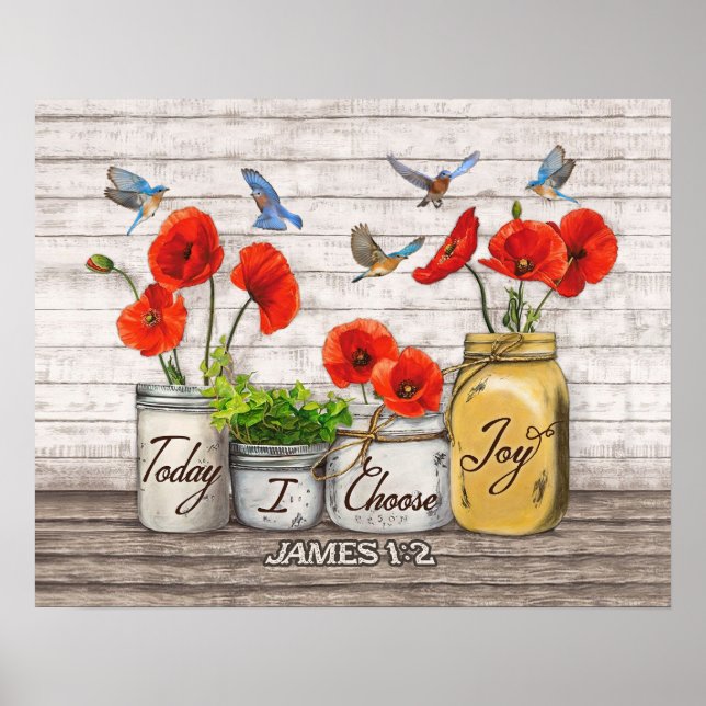 Póster Hoy Elijo Joy Bluebird (Frente)