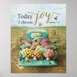 Póster Hoy Elijo Joy Hummingbird