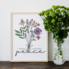 Póster Hoy elijo la paz