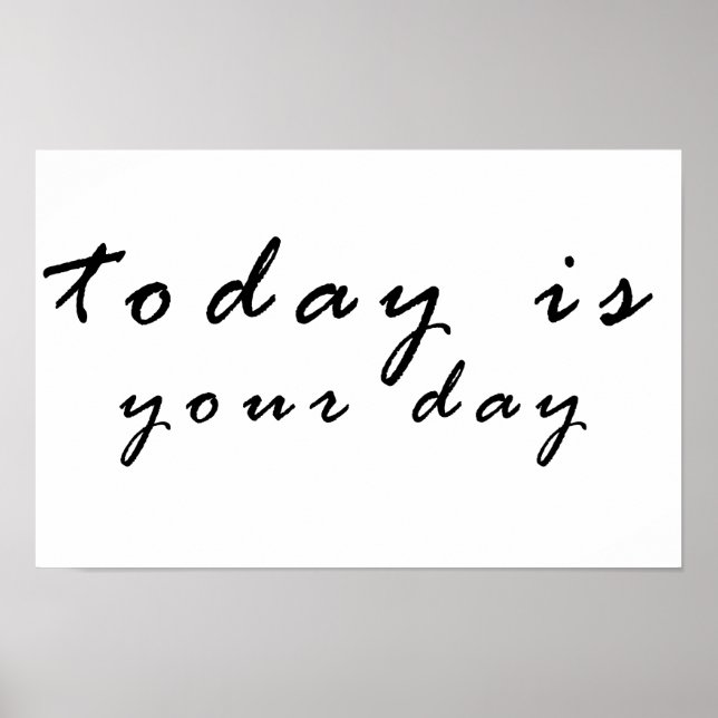 Póster hoy es tu día (Frente)
