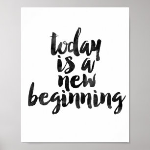 Póster Hoy Es Un Nuevo Comienzo.