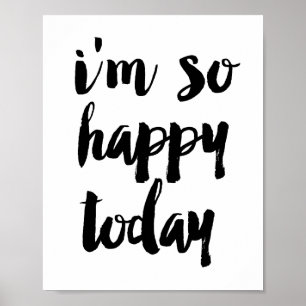 Póster Hoy estoy tan feliz