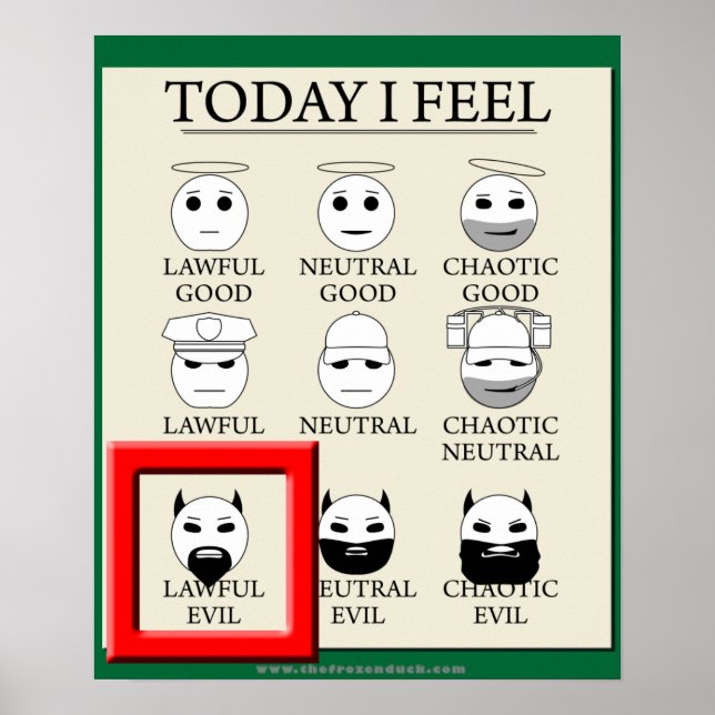 Póster Hoy Me Siento Un Mal Legal (Frente)