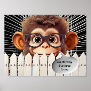 PÓSTER HOY NO HAY NEGOCIOS EN MONKEY