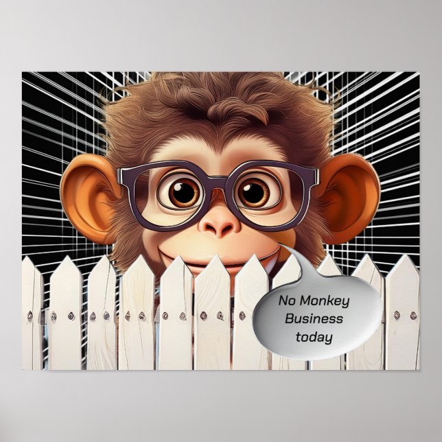 PÓSTER HOY NO HAY NEGOCIOS EN MONKEY (Frente)
