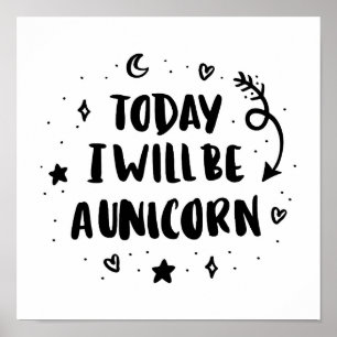 Póster Hoy Seré Un Unicornio