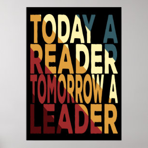 Póster Hoy un lector, mañana un líder