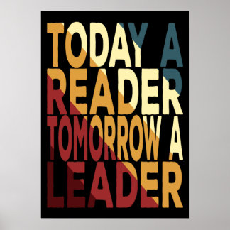 Póster Hoy un lector, mañana un líder