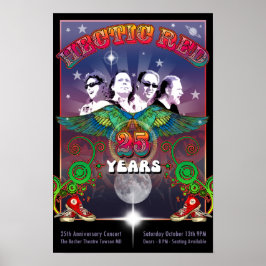 Póster HR 25 Aniversario Poster con fecha de concierto