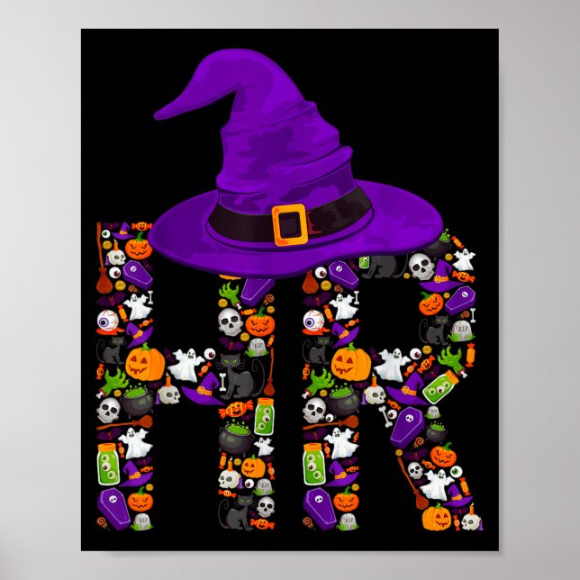 Póster Hr Witch Human Resources Pumpkin Halloween Costume (Frente)