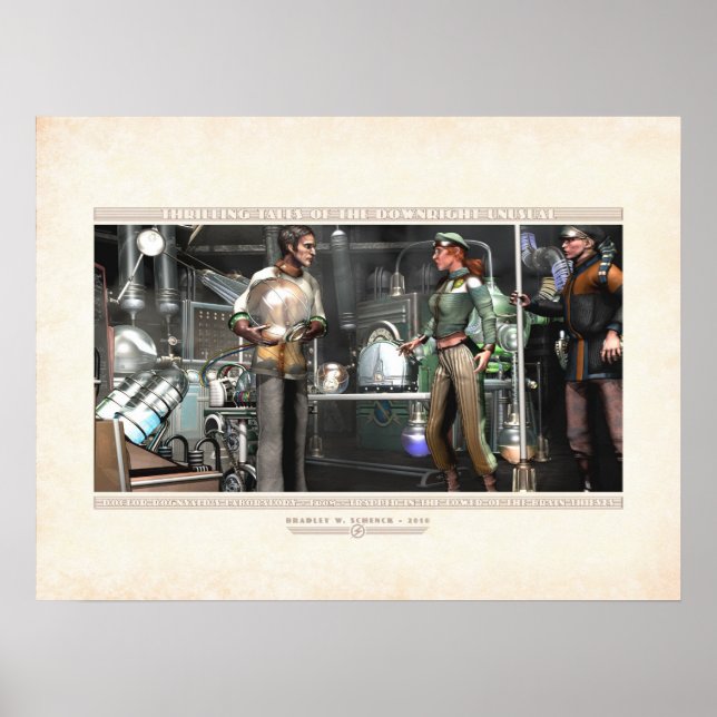 Póster Hrilling Tales: Laboratorio de Rognvald (24x18") (Frente)