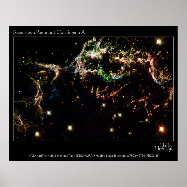 Póster HST Supernova Remnant Cassiopeia A (Frente)