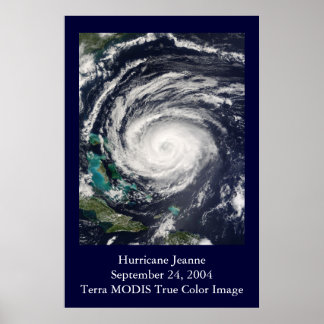 Póster HU Jeanne MODIS Image