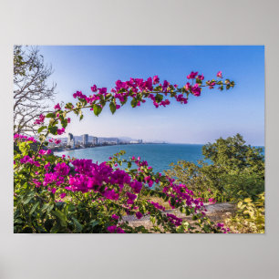 Póster Hua Hin Skyline, regalo del templo Khao Takiab