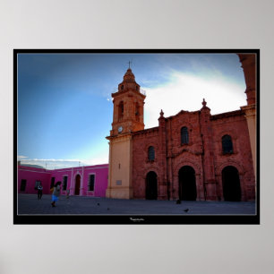 Póster Huajuapan Oaxaca Chatedral poster